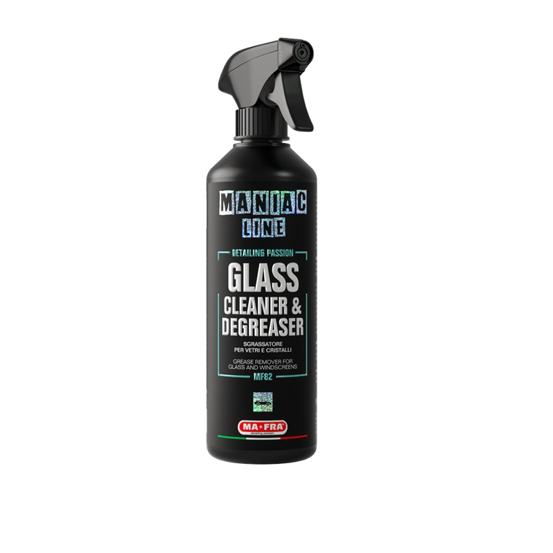 اسپري تميز کننده و چربي زدای شيشه مانیاک مفرا مدل MAFRA Glass Cleaner & Degreaser MANIAC