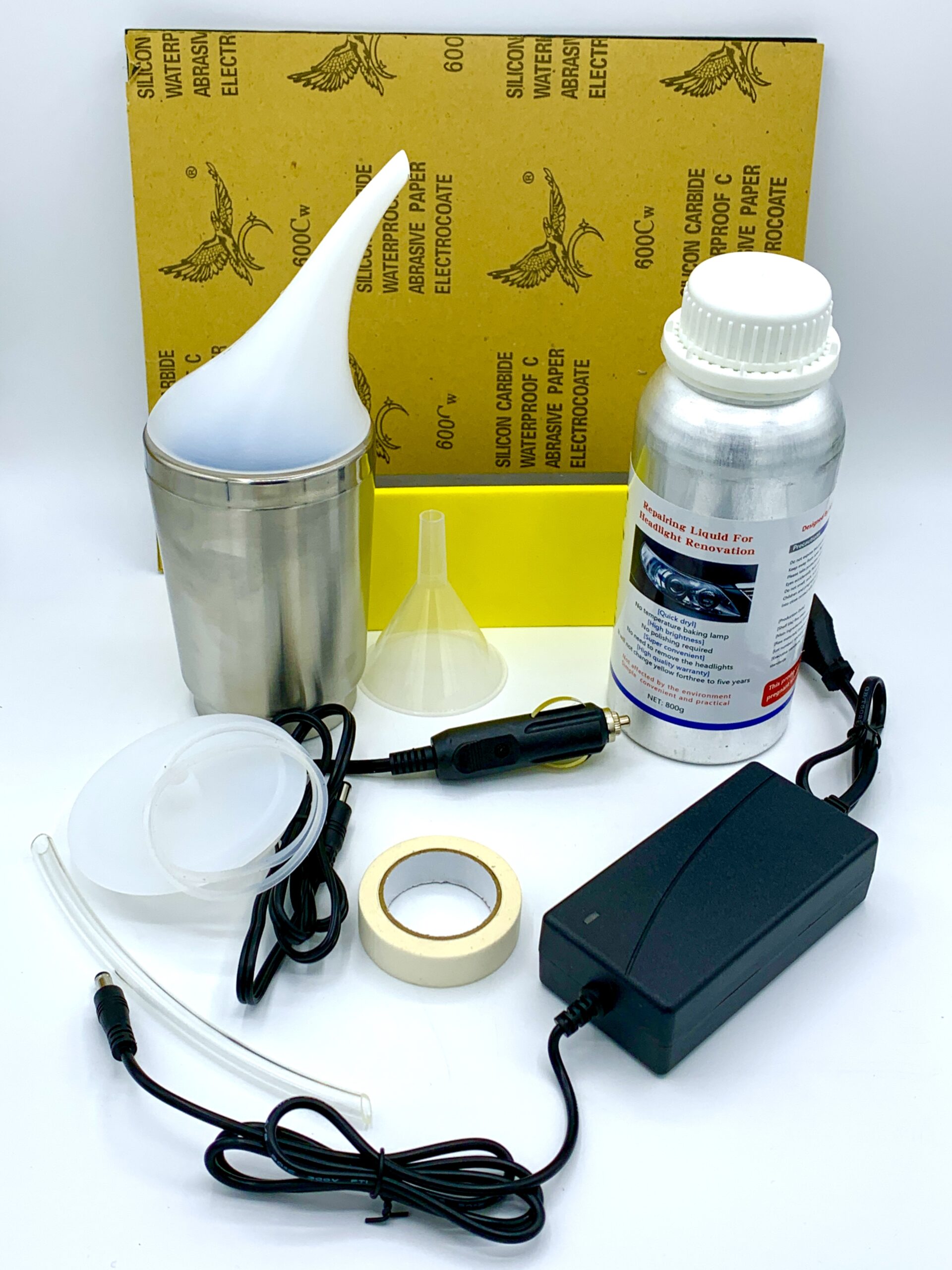 کیت براق كننده و رفع ماتی چراغ خودرو مدل Car headlight renovation kit