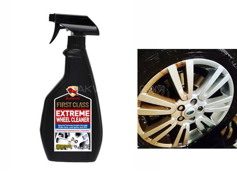 اسپری رینگ شوی پرقدرت بولسوان مدل First Class Bullsone Extreme Wheel Cleaner