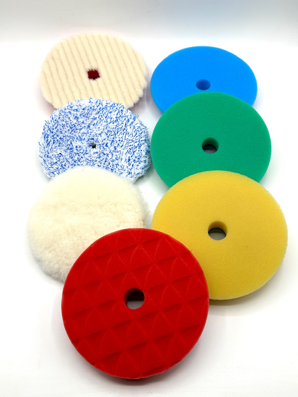 پک 7 عددی پد پولیش 125 میلی متری شاین میت مدل shineMate Polishing Pad Set